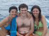 The 3 Italians, what a fun people, snorkeling the aitutaki lagoon, cook islands
