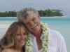 Tony and Janice getting married maina island, aitutaki lagoon