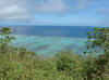 view from mountain, aitutaki island