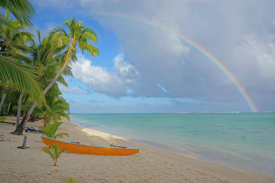rainbow at matriki beach