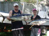 honeymoon couple with a nice tuna dinner ahead, aitutaki fishing