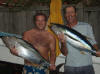 a late afternoon fishing produced 2 nice yellow fins, aitutaki fishing